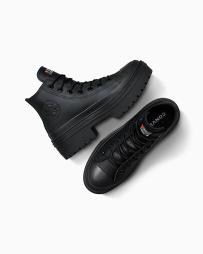 Black Converse Chuck Taylor All Star Lugged Heel Platform Waterproof Women Boots Singapore | C-96350419