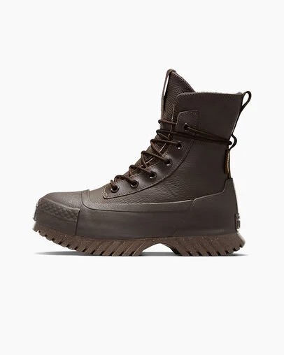 Black Converse Chuck Taylor All Star Lugged 2.0 XHi Waterproof Leather Men Platform Shoes Singapore | C-32617099