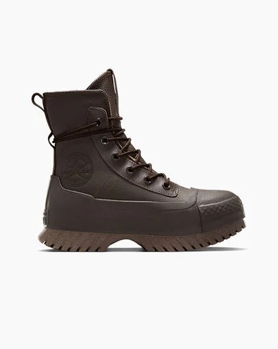 Black Converse Chuck Taylor All Star Lugged 2.0 XHi Waterproof Leather Men Platform Shoes Singapore | C-32617099