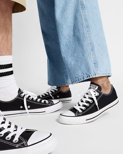 Black Converse Chuck Taylor All Star Men Canvas Shoes Singapore | C-78160359