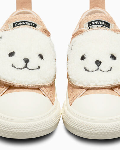 Black Converse Chuck Taylor All Star One Strap Sherpa Bear Kids' Sneakers Singapore | C-87326049