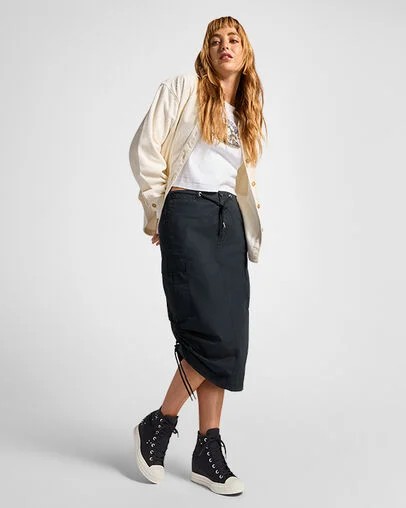 Black Converse Chuck Taylor All Star Wedge Women Platform Shoes Singapore | C-60437829