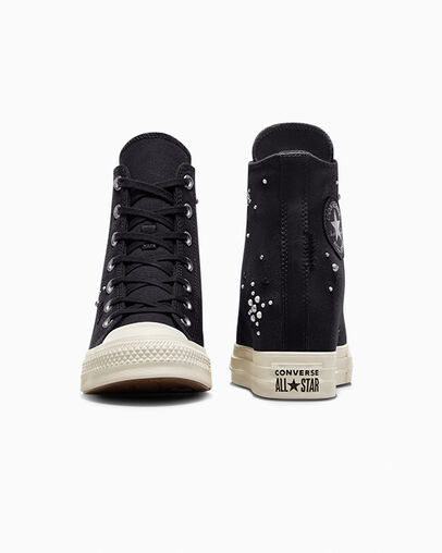 Black Converse Chuck Taylor All Star Wedge Women Platform Shoes Singapore | C-60437829