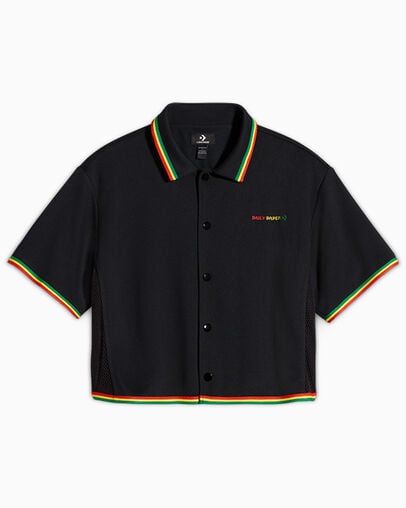 Black Converse Converse x Daily Paper Cropped Women Shirts Singapore | C-31064729