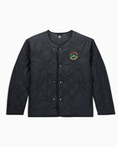 Black Converse Converse x Daily Paper Malden Liner Women Jacket Singapore | C-63594719