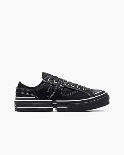 Black Converse Converse x Feng Chen Wang 2-in-1 Chuck 70 Women Sneakers Singapore | C-52807139