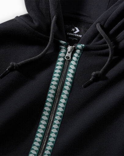 Black Converse Converse x Liverpool FC Full-Zip Women Hoodie Singapore | C-48152799