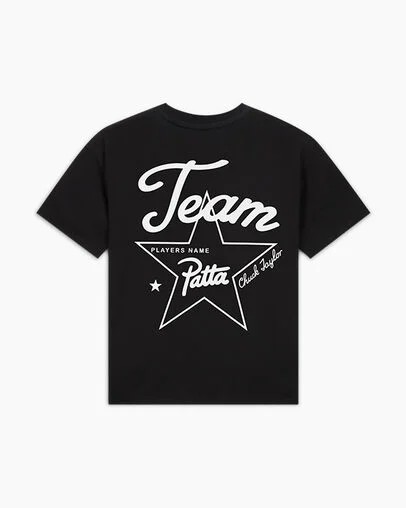 Black Converse Converse x Patta Gold Standard Women T Shirts Singapore | C-81579209