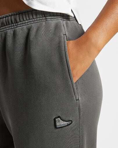Black Converse Go-To Sneaker Patch Loose-Fit Women Sweatpants Singapore | C-20143699