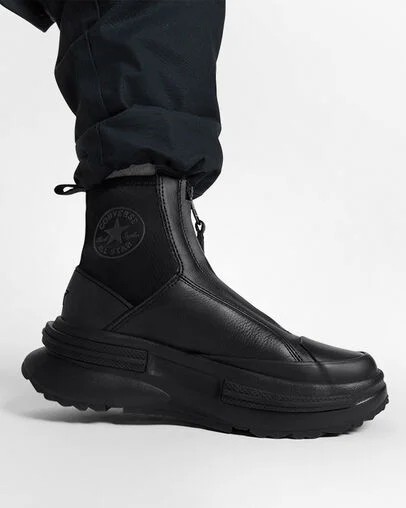 Black Converse Run Star Legacy Chelsea CX Luxe Workwear Men Platform Shoes Singapore | C-91530829