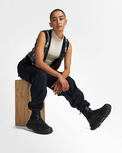 Black Converse Run Star Legacy Women Boots Singapore | C-48179259