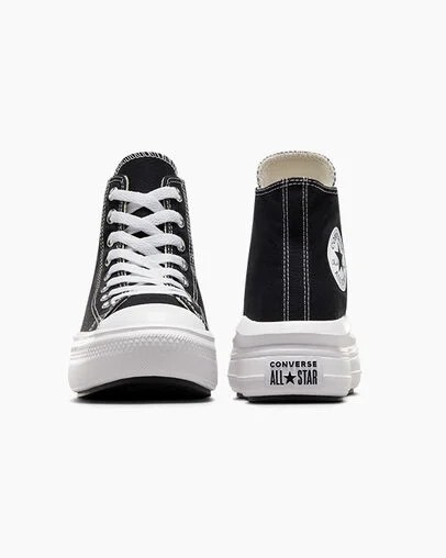 Black / Beige White Converse Chuck Taylor All Star Move Men Platform Shoes Singapore | C-42379089