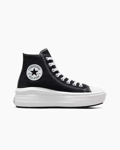 Black / Beige White Converse Chuck Taylor All Star Move Men Platform Shoes Singapore | C-42379089