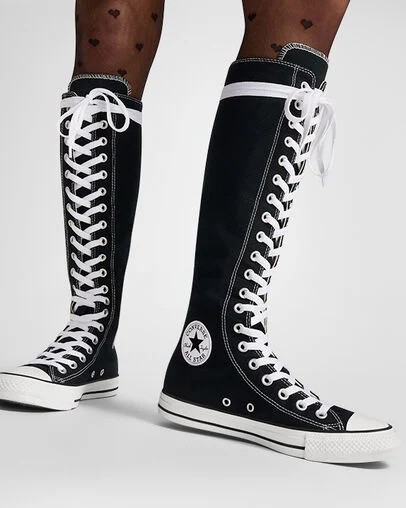 Black / Beige White Converse Chuck Taylor All Star XXHi Women Sneakers Singapore | C-59761209