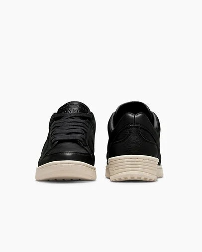 Black / Beige White Converse Weapon Mono Leather Men Basketball Shoes Singapore | C-78395029