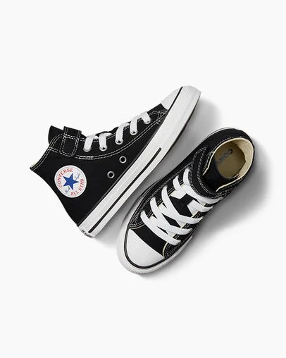 Black / Beige / White Converse Chuck Taylor All Star 1V Easy-On Kids' Sneakers Singapore | C-79650819