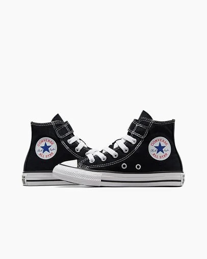 Black / Beige / White Converse Chuck Taylor All Star 1V Easy-On Kids' Sneakers Singapore | C-79650819