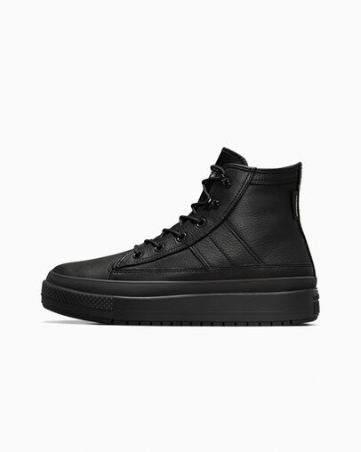 Black / Dark Grey Converse Chuck Taylor All Star Equip Waterproof Women Sneakers Singapore | C-08731599