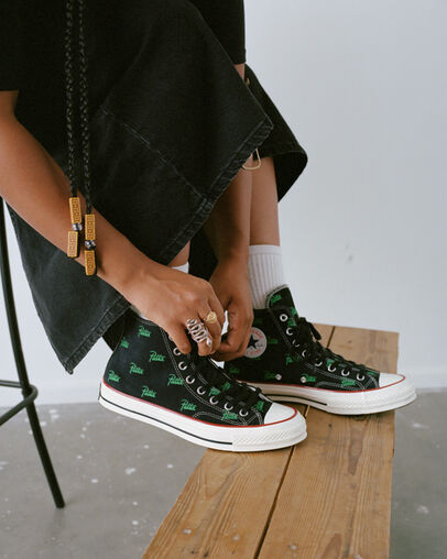 Black / Green Converse Converse x Patta Chuck 70 Women Sneakers Singapore | C-56249879