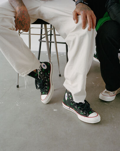 Black / Green Converse Converse x Patta Chuck 70 Women Sneakers Singapore | C-56249879