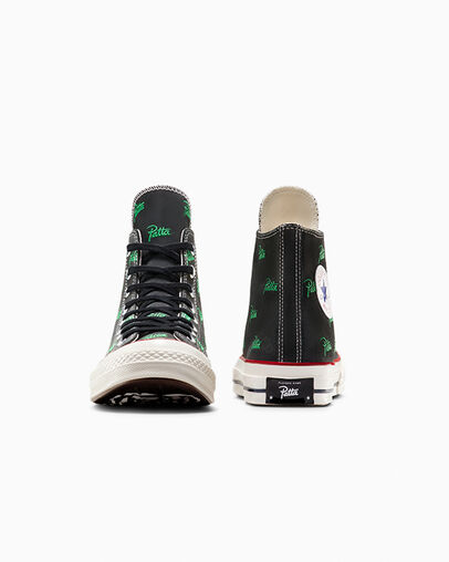 Black / Green Converse Converse x Patta Chuck 70 Women Sneakers Singapore | C-56249879