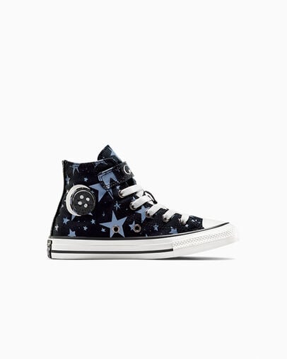 Black / Pink Converse Converse x Coraline Chuck Taylor All Star Easy On Kids\' Sneakers Singapore | C-24635979