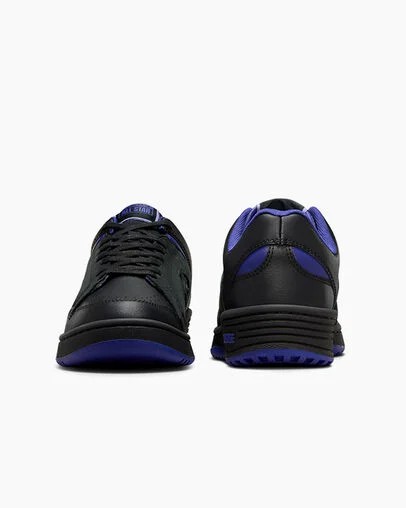 Black / Purple / Black Converse Weapon Leather Men Basketball Shoes Singapore | C-30265879