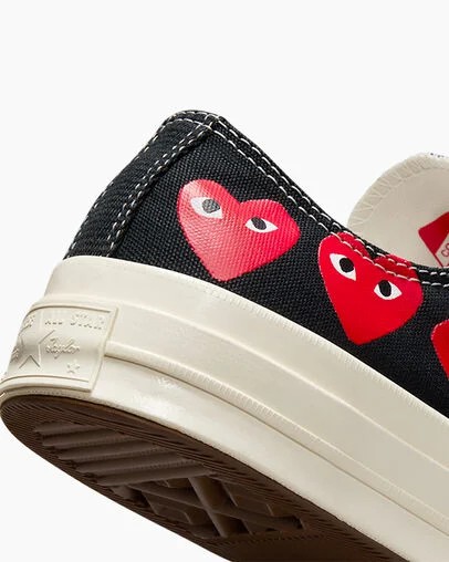 Black / Red Converse Converse x PLAY Comme des Garçons Chuck 70 Multi Heart Men Sneakers Singapore | C-18079539