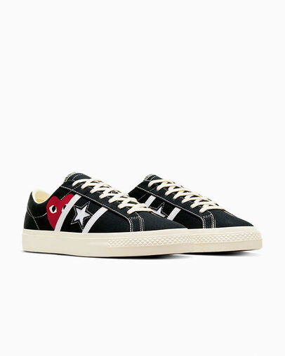 Black / Red Converse Converse x PLAY Comme des Garçons One Star Academy Pro Men Skate Shoes Singapore | C-71396589