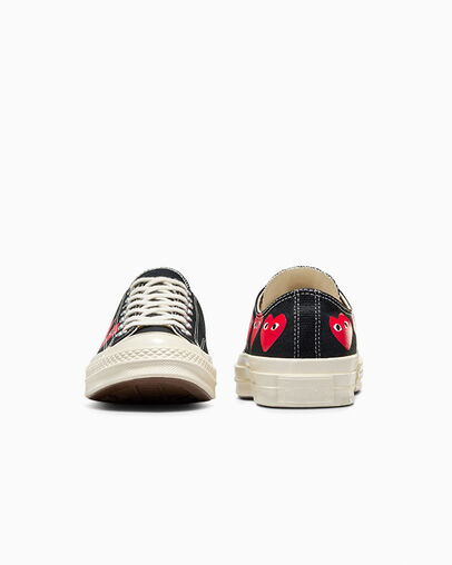 Black / Red Converse Converse x PLAY Comme des Garçons Chuck 70 Multi Heart Women Sneakers Singapore | C-10583279