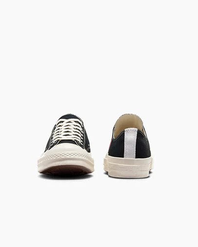 Black / Red Converse PLAY Comme des Garçons Single Heart Chuck 70 Men Sneakers Singapore | C-36142879