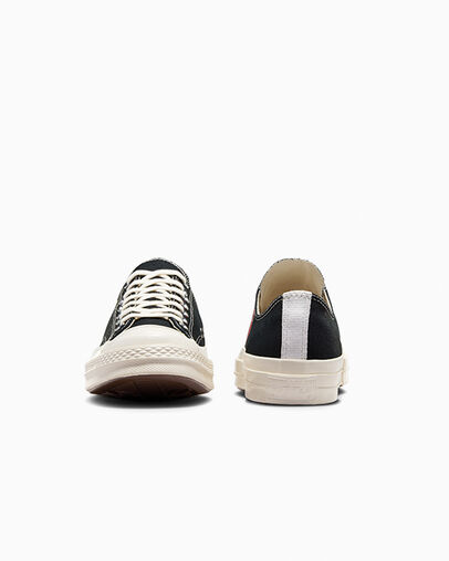 Black / Red Converse PLAY Comme des Garçons Single Heart Chuck 70 Women Sneakers Singapore | C-94217859