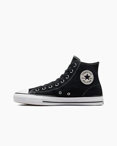 Black / White Converse CONS Chuck Taylor All Star Pro Suede Women Skate Shoes Singapore | C-12736049