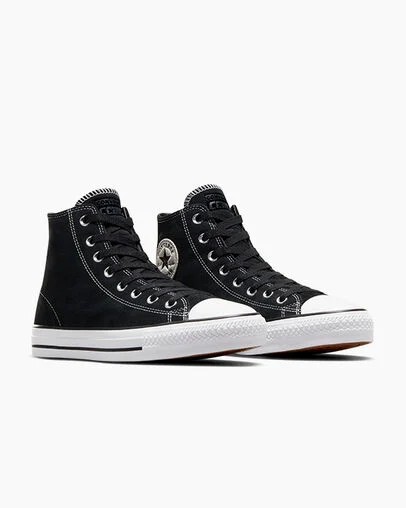 Black / White Converse CONS Chuck Taylor All Star Pro Suede Women Skate Shoes Singapore | C-12736049
