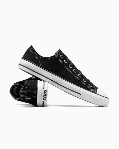 Black / White Converse CONS Chuck Taylor All Star Pro Suede Women Skate Shoes Singapore | C-94368709
