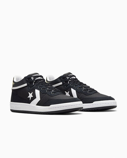Black / White Converse CONS Fastbreak Pro Leather & Suede Men Skate Shoes Singapore | C-60934289