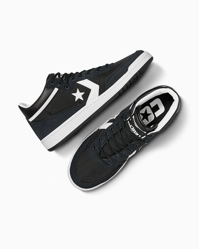 Black / White Converse CONS Fastbreak Pro Leather & Suede Men Skate Shoes Singapore | C-60934289