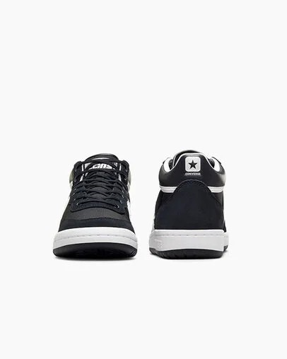 Black / White Converse CONS Fastbreak Pro Leather & Suede Men Skate Shoes Singapore | C-60934289