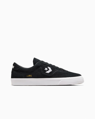 Black / White Converse CONS Louie Lopez Pro Suede Men Skate Shoes Singapore | C-74651209