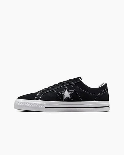Black / White Converse CONS One Star Pro Suede Women Skate Shoes Singapore | C-75491269