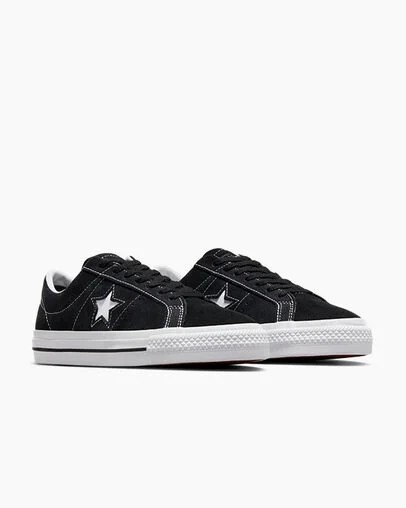 Black / White Converse CONS One Star Pro Suede Women Skate Shoes Singapore | C-75491269