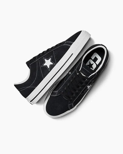 Black / White Converse CONS One Star Pro Suede Women Skate Shoes Singapore | C-75491269