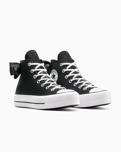 Black / White Converse Chuck Taylor All Star Lift Women Platform Shoes Singapore | C-58397619