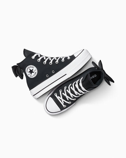 Black / White Converse Chuck Taylor All Star Lift Women Platform Shoes Singapore | C-58397619