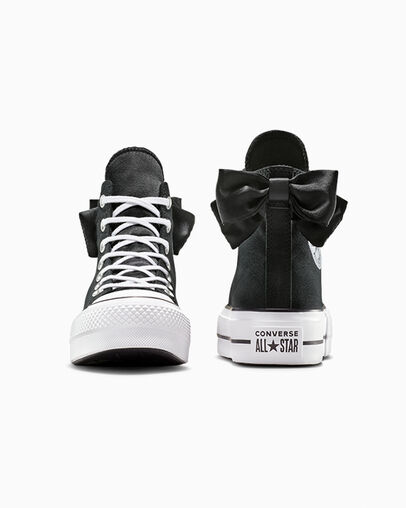 Black / White Converse Chuck Taylor All Star Lift Women Platform Shoes Singapore | C-58397619