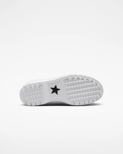 Black / White Converse Chuck Taylor All Star Lugged Lift Platform Kids' Canvas Shoes Singapore | C-46792309