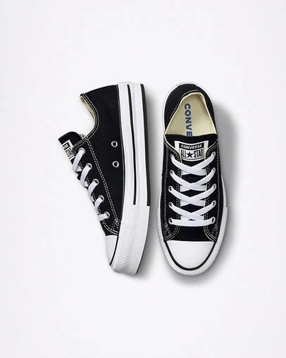 Black / White Converse Chuck Taylor All Star EVA Lift Platform Kids' Canvas Shoes Singapore | C-47103899