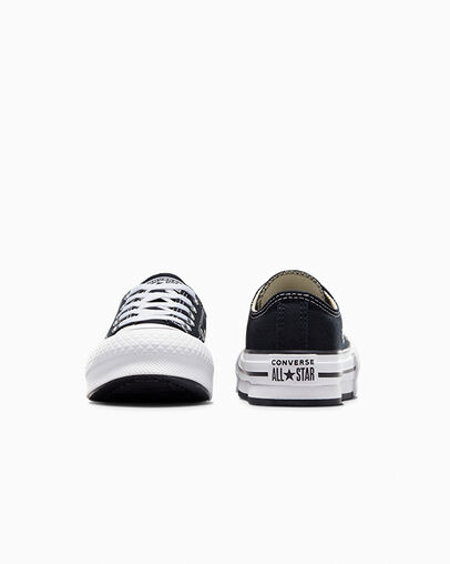 Black / White Converse Chuck Taylor All Star EVA Lift Kids' Platform Shoes Singapore | C-54293109