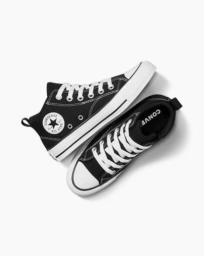 Black / White Converse Chuck Taylor All Star Malden Street Kids' Boots Singapore | C-21873659