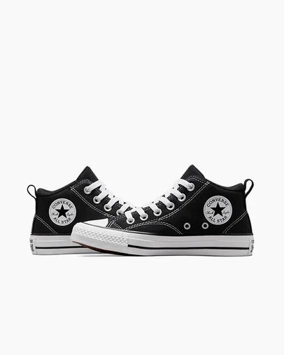Black / White Converse Chuck Taylor All Star Malden Street Kids' Boots Singapore | C-21873659